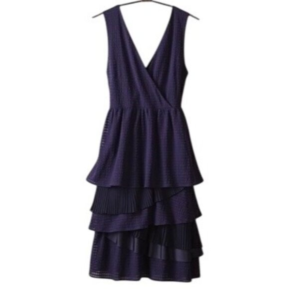 Ric Rac x Anthropologie Gingham Woven Eclectic Midi Dress Vintage Boho Feminine - Picture 13 of 16